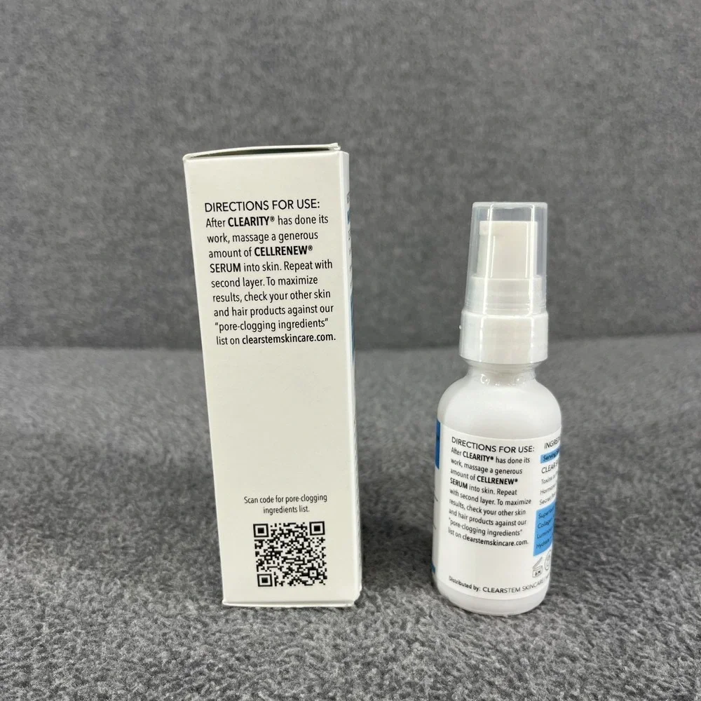 CLEARSTEM Skincare CELLRENEW serum 1 oz New in Box Sealed